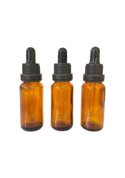 Propolis Şişesi 20 cc Cam Pipetli Plastik Kapaklı 20 Adet