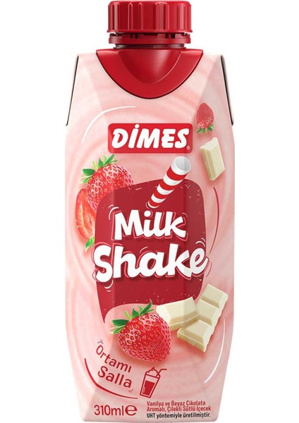 Milkshake Vanilya Beyaz Çikolata Aromalı Çilekli 310ML