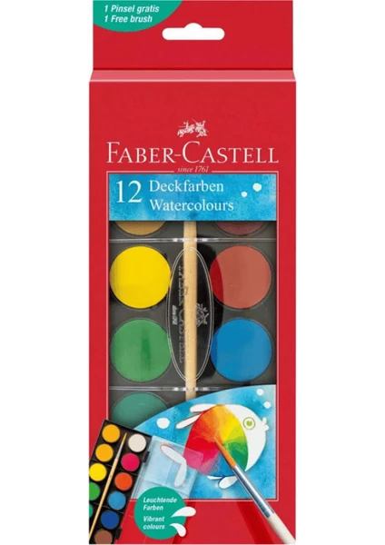 Faber Castell Sulu Boya Büyük Boy 12'li