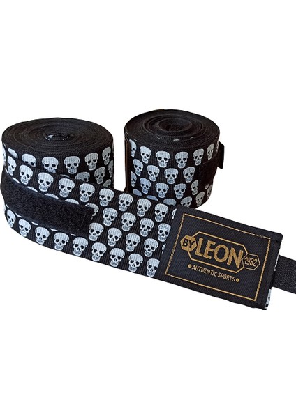 Leon Mini Skulls Kuru Kafa 2,5 Metre Boks Bandajı