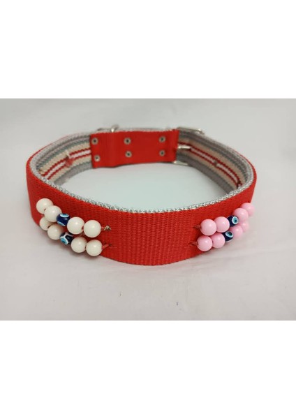 Süslü Boncuklu El Işlemeli Köpek Tasması 70 X4 cm modelleri