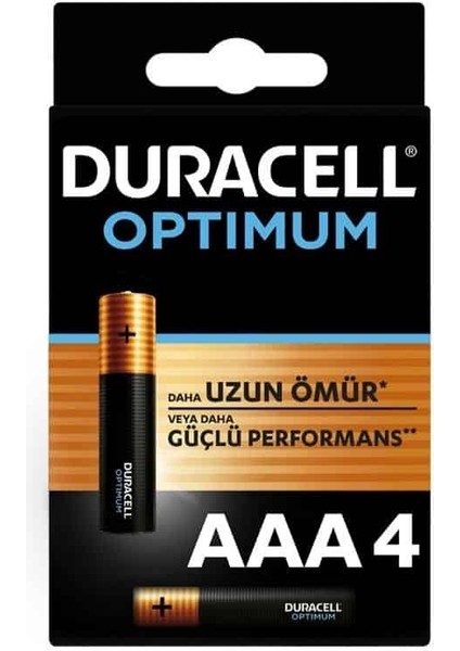 Optimum 4'lü Aaa Ince Kalem Pil