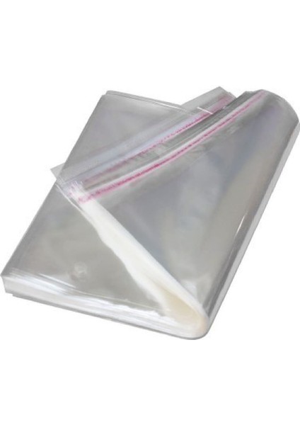 3000 Adet Şeffaf Yapışkanlı Delikli Poşet - Opp Kendinden Yapışkanlı Parlak Poşet Delikli 30X45 cm