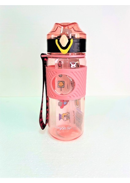 VGN2236 600 ml Pipetli Matara Karışık Renk