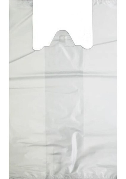 20 kg Beyaz Market Poşeti Orta Boy 27X49 cm Atlet Poşet