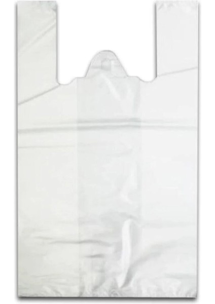 20 kg Beyaz Market Poşeti Orta Boy 27X49 cm Atlet Poşet