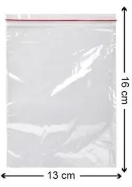 Tropic 3 Paket Kilitli Naylon Torba 13X16 Kilitli Poşet (600LÜ)