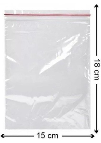 Tropic 10 Paket Kilitli Naylon Torba 15X18 Kilitli Poşet (600LÜ)