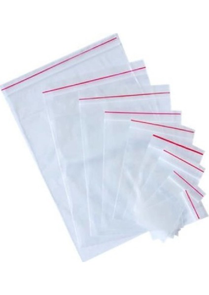 Tropic 5 Paket Kilitli Torba Şeffaf Poşet 10X12 Adet Kına Çerez Kuruyemiş Naylonu (1000LI)