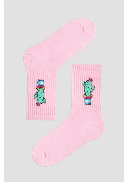 Çok Renkli Kız Çocuk Smile Please Baskılı 3lü Soket Çorap modelleri