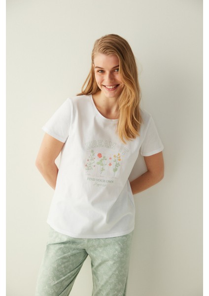 Dream It Tişört Kapri Pijama Takımı fiyatları