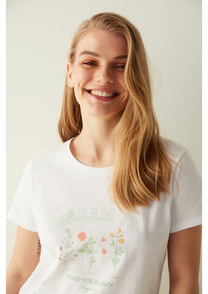 Dream It Tişört Kapri Pijama Takımı modelleri