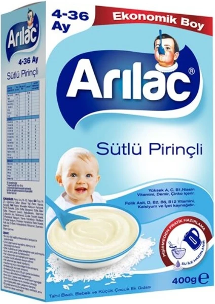 Instant Sütlü Pirinçli 4-36 Ay Kaşık Maması 400 G