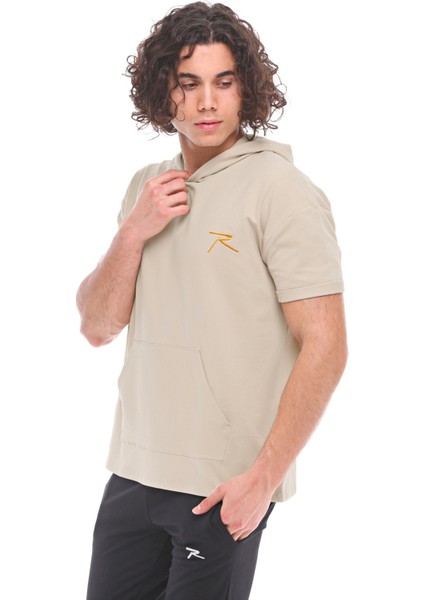 Kısa Kollu Sweatshirt Oculus Gri