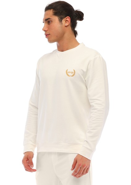 Spqr Sweatshirt Saturn Ekru fiyatları
