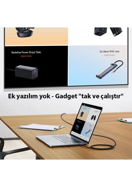 2mt 4K 60Hz Type C HDMI Dönüştücü 60Hz Yüksek Çözünürlüklü Görüntü Kablosu 4K HDMI Çevirici