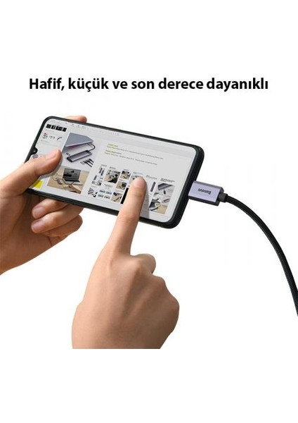 2mt 4K 60Hz Type C HDMI Dönüştücü 60Hz Yüksek Çözünürlüklü Görüntü Kablosu 4K HDMI Çevirici