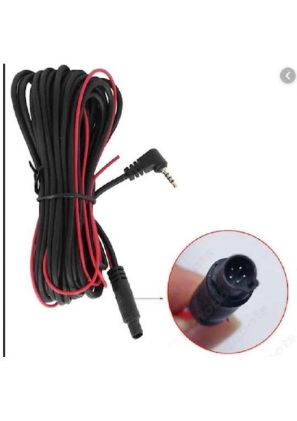 5 Pin 2.5 mm Araç Kamera Kablosu 10 Metre