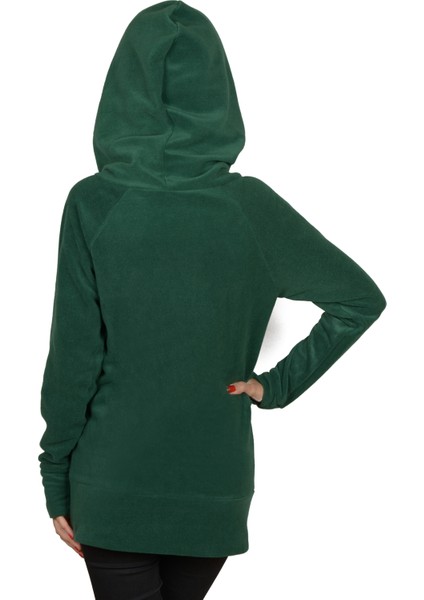 Kapüşonlu Kadın Polar Eldivenli Detaylı Bayan Polar Sweatshirt fiyatları