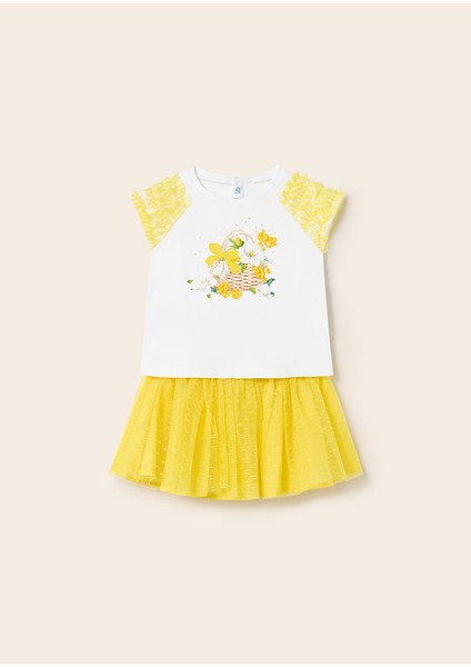 Kız Bebek Etek Takım Sarı 197810