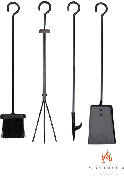 5'li Lüx Ithal Metal Geyik Motif Kabartmalı Şömine Maşa Takımı Aksesuar Seti - SG015 fırsatları