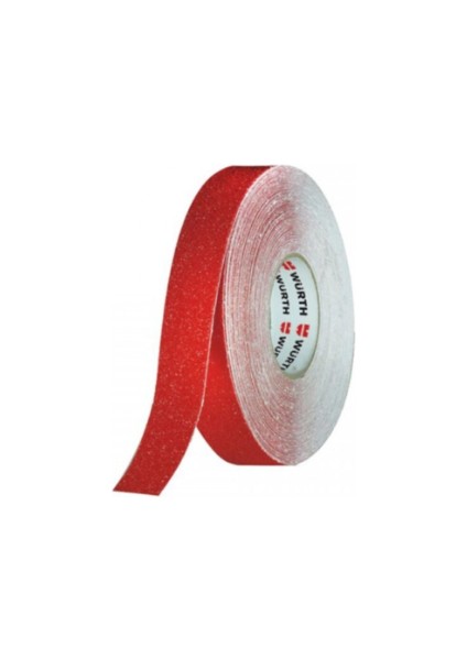 Merdiven Kaydırmaz Bant Bandı 25MM 18 Mt Kırmızı Renk