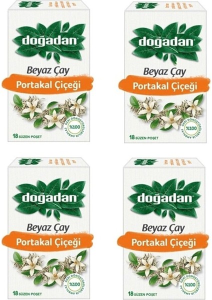 Beyaz Çay Portakal Çiçeği 34 G 18 'li x 4