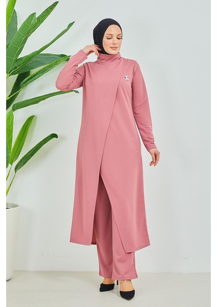 Tesettür Tunik Pantolon Takım BRC8075 Gül Kurusu indirimleri