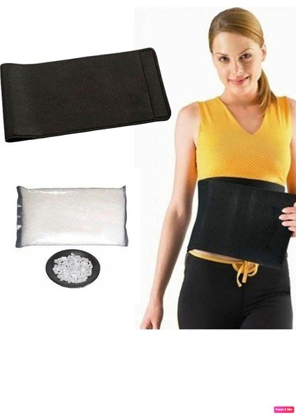 Termal Sauna Korsesi Neopren Kumaş Sıkılaştırıcı Sauna Kemeri + 500 gr Lut Gölü Tuzu Hediye