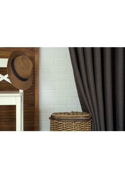Fon Perde Keten Füme Pilesiz 150X260 fiyatları