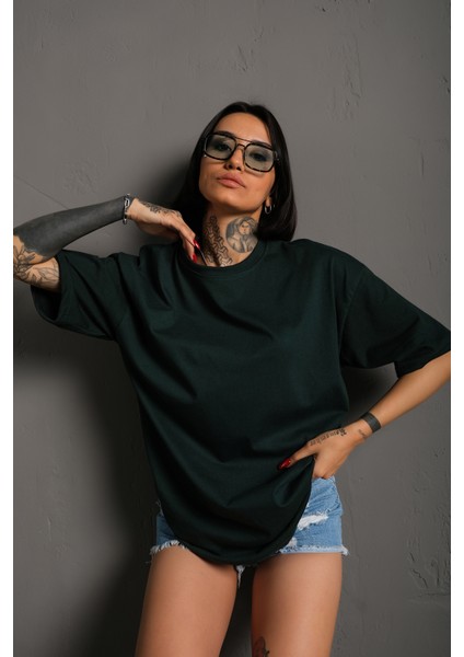 Kadın Fructification Baskılı Oversize T-Shirt