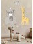 Bebek Zürafa Fil Set , Bebek ve Çocuk Odası Dekoratif Duvar Sticker Çıkartması 4
