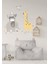 Bebek Zürafa Fil Set , Bebek ve Çocuk Odası Dekoratif Duvar Sticker Çıkartması 5
