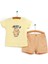 Little Monster Tshirt-Şort Erkek Bebek 1