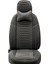Seat Leon Lüx Full Deri Oto Koltuk Kılıfı Ön Arka Takım (Giydirme Tip) Füme 2