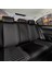 Renault Megane 4 Hb Lüx Full Deri Oto Koltuk Kılıfı Ön Arka Takım (Giydirme Tip) Siyah Beyaz 4