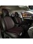 Fiat Egea Hb Lüx Full Deri Oto Koltuk Kılıfı Ön Arka Takım (Giydirme Tip) Siyah Kırmızı 1