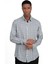 Slim Fit Dar Kesim Uzun Kol Baskılı Desen Viskon Tensel Spor Erkek Gömlek - Tudors 1