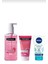 Canlandırıcı Yüz Tem. Jeli 200ML&VISIBLY Clear Pembe Peeling Jel 150ML&NIVEA Beyaz Kil Maskesi 150ML 1