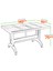 Plastik Ayaklı Bahçe Balkon Masası Outdoor Serisi 80 x 140 cm 106018 5