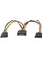 PX-4426 Sata To Sata Çoklayıcı , Sata Pin Dişi-2 Port Sata Erkek Çoklayıcı, Sata Y Kablo Splitter HDD Bağlantı Kablosu 1