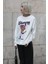 Ekru Baskılı Oversize Sweatshirt MG157810 1