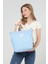 Icone Bag Pembe Renk Kadın Çantası, Yanları Cepli Kanvas Bez Çanta, Ayarlanabilir Kolon Askılı ve Fermuarlı 1