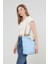 Icone Bag Pembe Renk Kadın Çantası, Yanları Cepli Kanvas Bez Çanta, Ayarlanabilir Kolon Askılı ve Fermuarlı 4