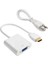 Sanec HDMI To VGA Dönüştürücü + Ses Kablosu Beyaz 1