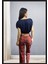 Kadın Kırmızı Ekoseli Pijama Takımı Yeni Model Seksi Ev Kıyafeti 3