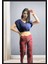 Kadın Kırmızı Ekoseli Pijama Takımı 2