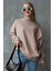 Pudra Basic Oversize Kadın Sweatshirt MG168610 1