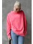 Pembe Basic Oversize Kadın Sweatshirt MG168610 4