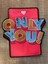 20X18 cm Deri Kırmızı Only You Yazılı Payetli Aplike Arma Yama Dikiş Aksesuarı 1